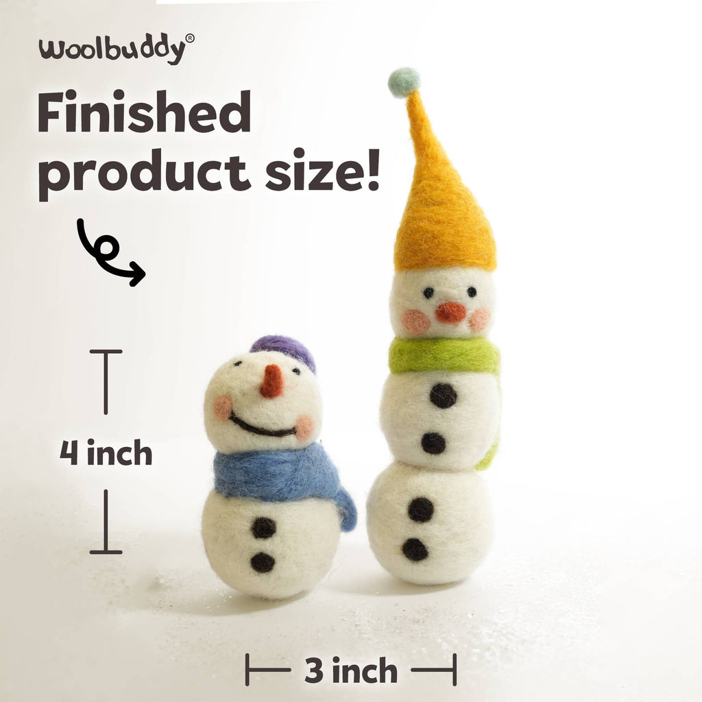 Woolbuddy Needlefelting Snowman Needle Felting Kit