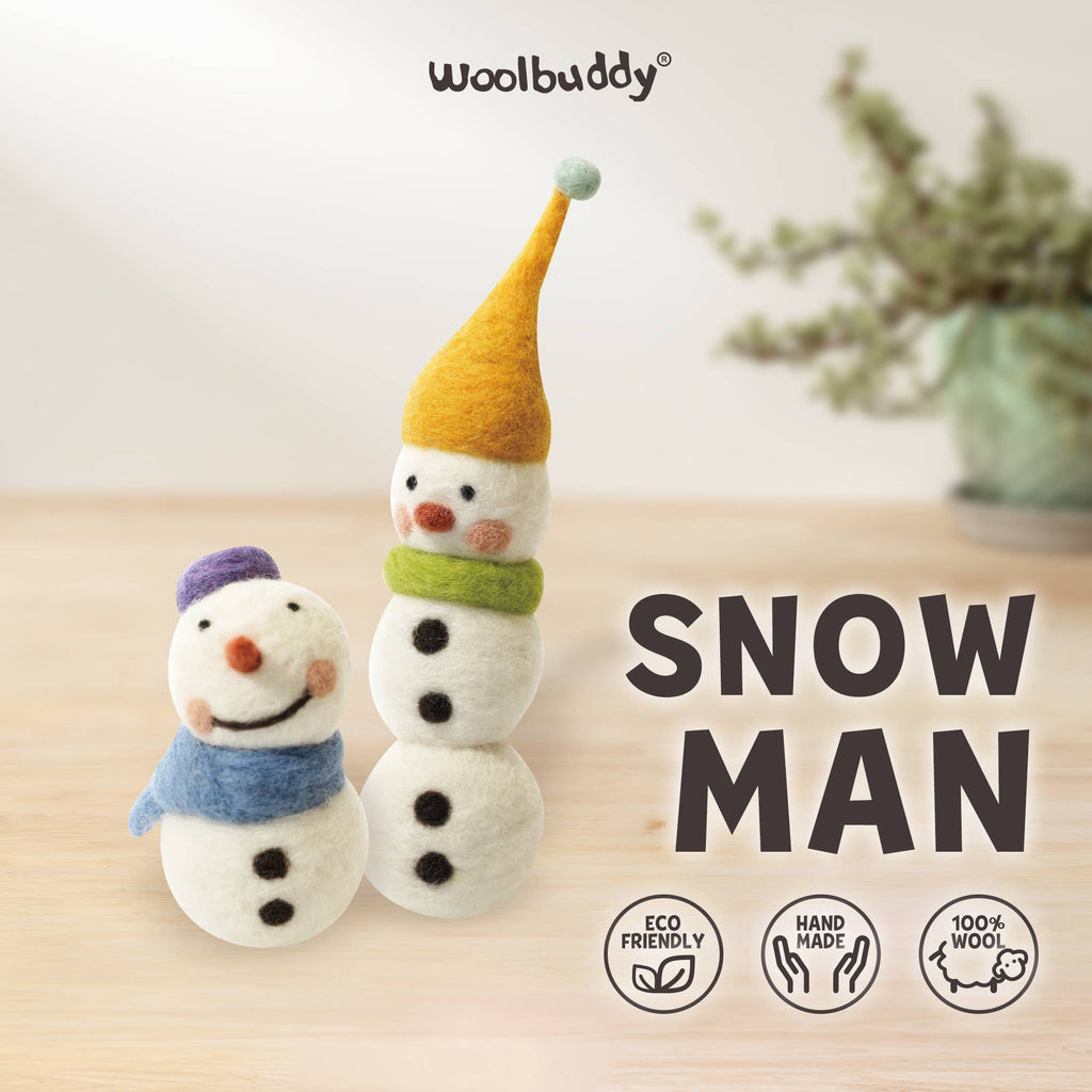 Woolbuddy Needlefelting Snowman Needle Felting Kit