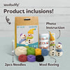 Woolbuddy Needlefelting Snowman Needle Felting Kit