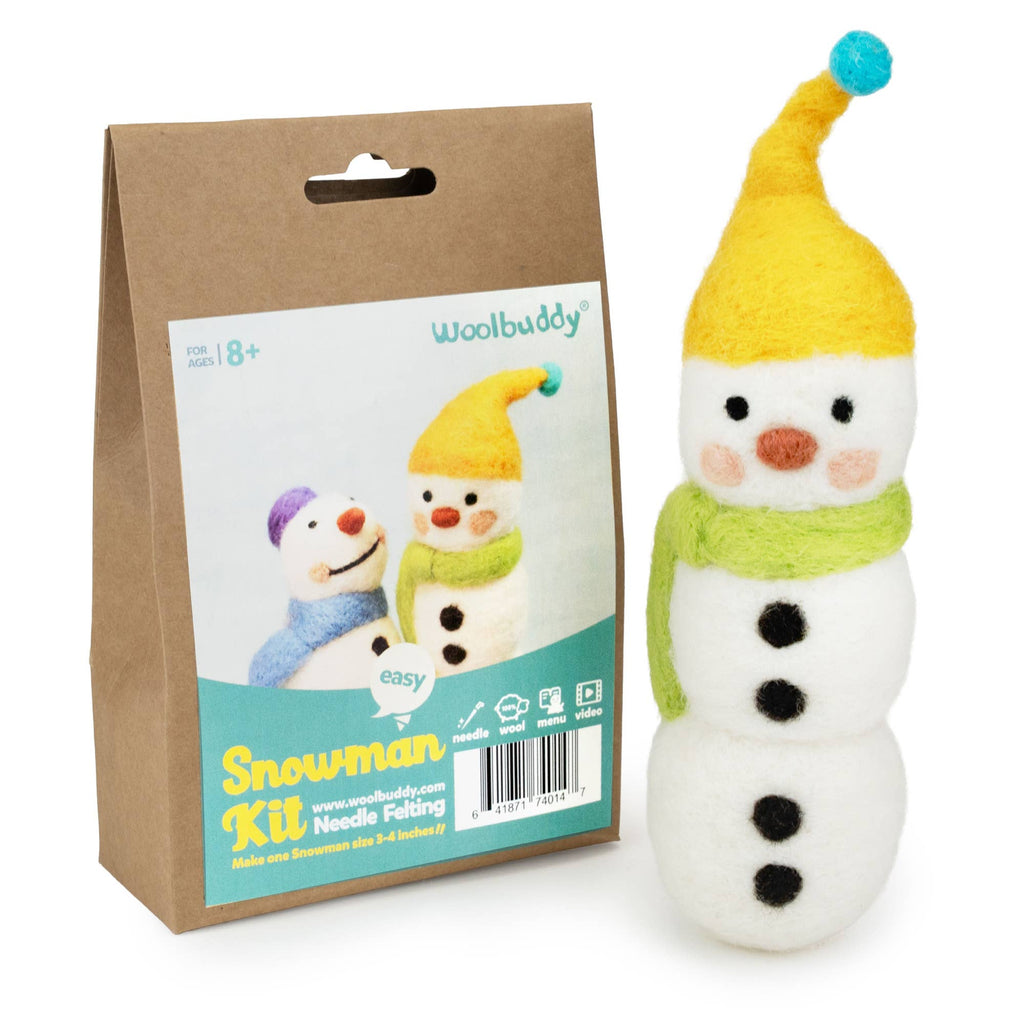 Woolbuddy Needlefelting Snowman Needle Felting Kit