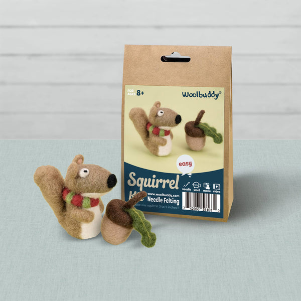 Woolbuddy Needlefelting Squirrel Needle Felting Kit