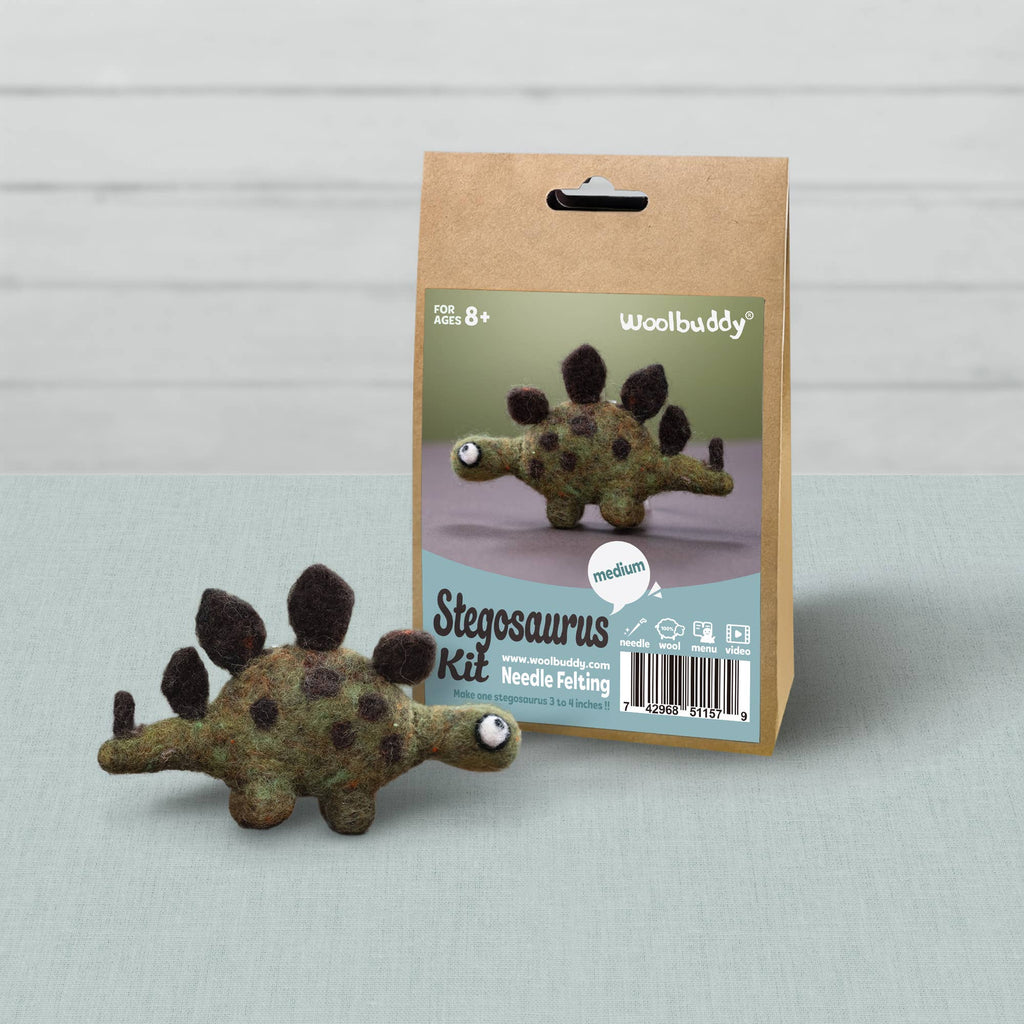 Woolbuddy Needlefelting Stegosaurus Needle Felting Kit