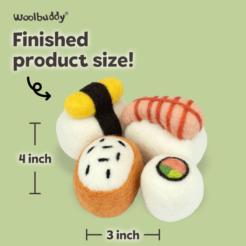 Woolbuddy Needlefelting Sushi Needle Felting Kit