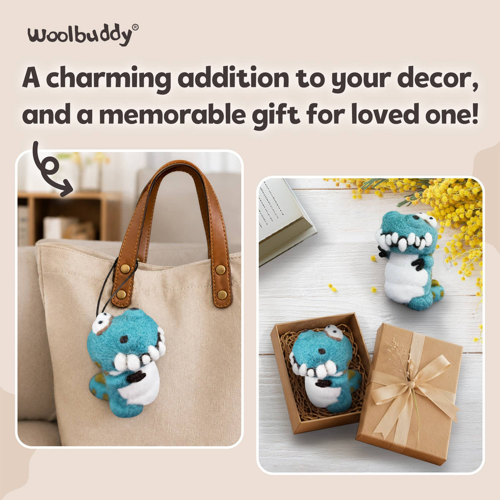 Woolbuddy Needlefelting T-Rex Needle Felting Kit