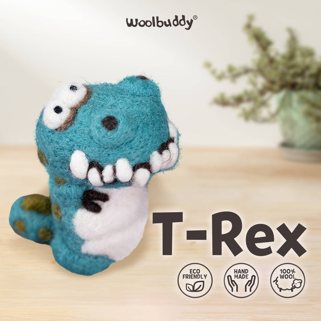 Woolbuddy Needlefelting T-Rex Needle Felting Kit