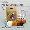 Woolbuddy Needlefelting Triceratops Needle Felting Kit