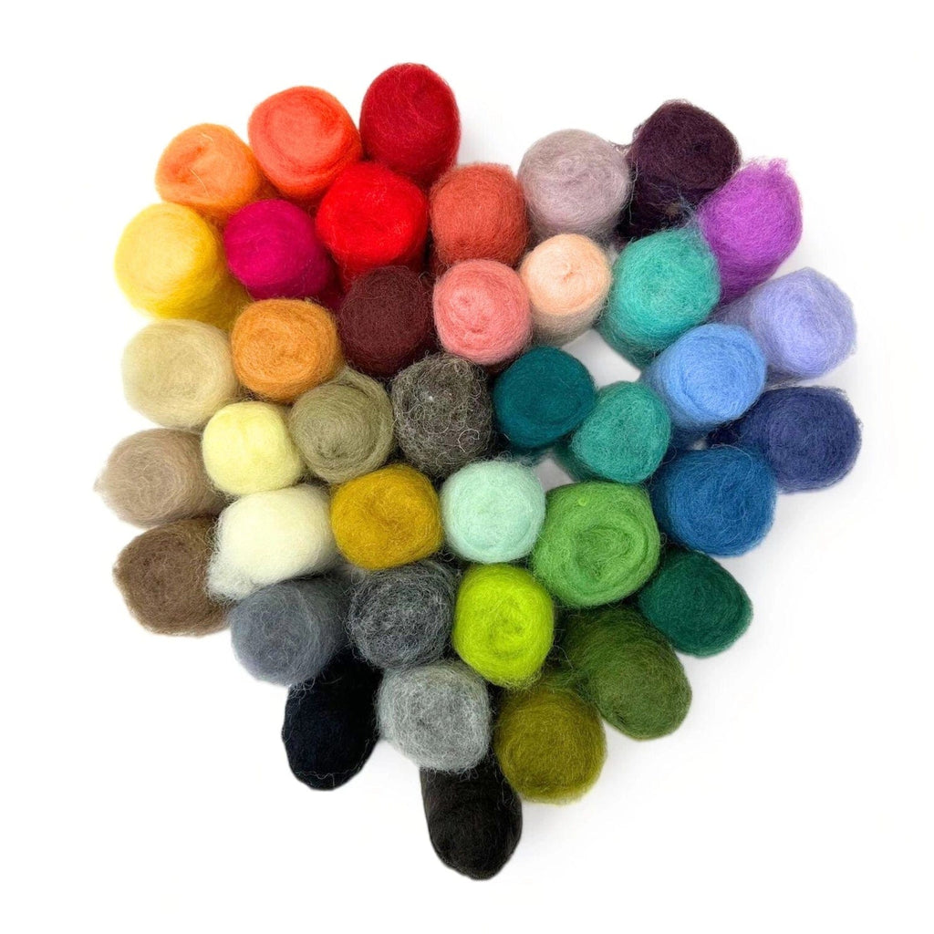 Woolbuddy Needlefelting Wool Roving 40 Pack