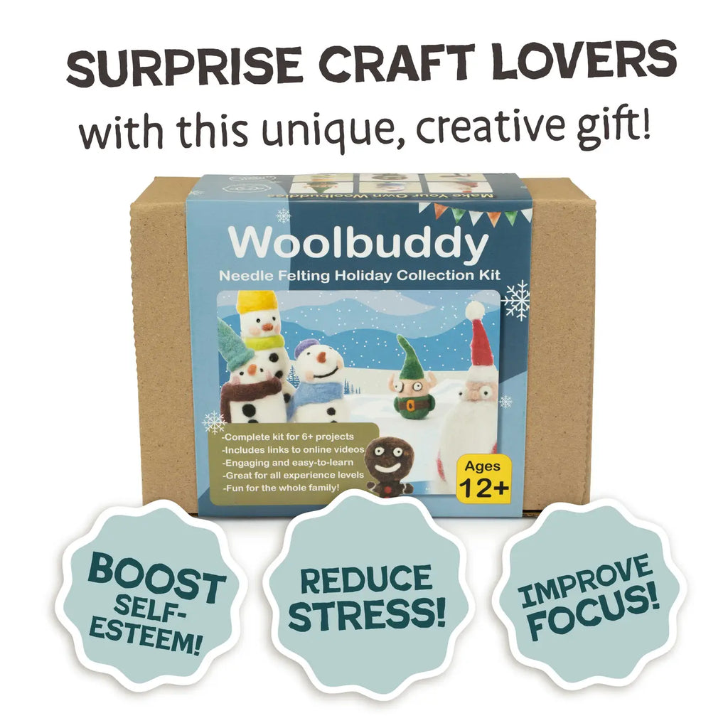 Woolbuddy Needlefelting Woolbuddy Holiday Needle Felting Kit