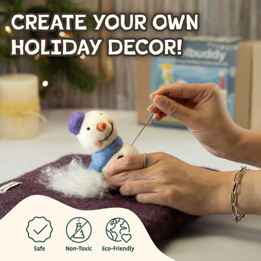 Woolbuddy Needlefelting Woolbuddy Holiday Needle Felting Kit
