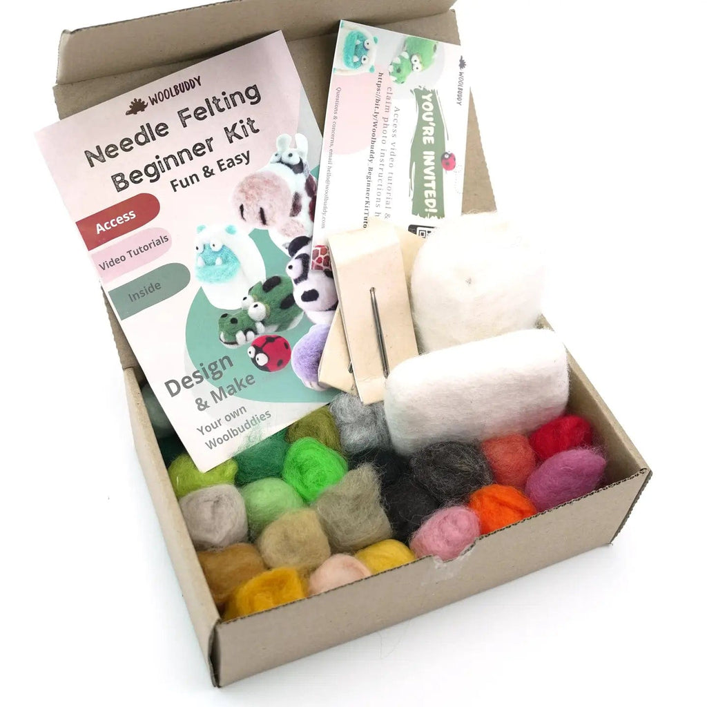 Woolbuddy Needlefelting Woolbuddy Needle Felting Beginner Kit