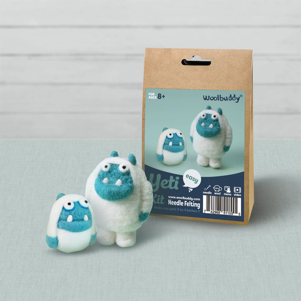 Woolbuddy Needlefelting Yeti Needle Felting Kit
