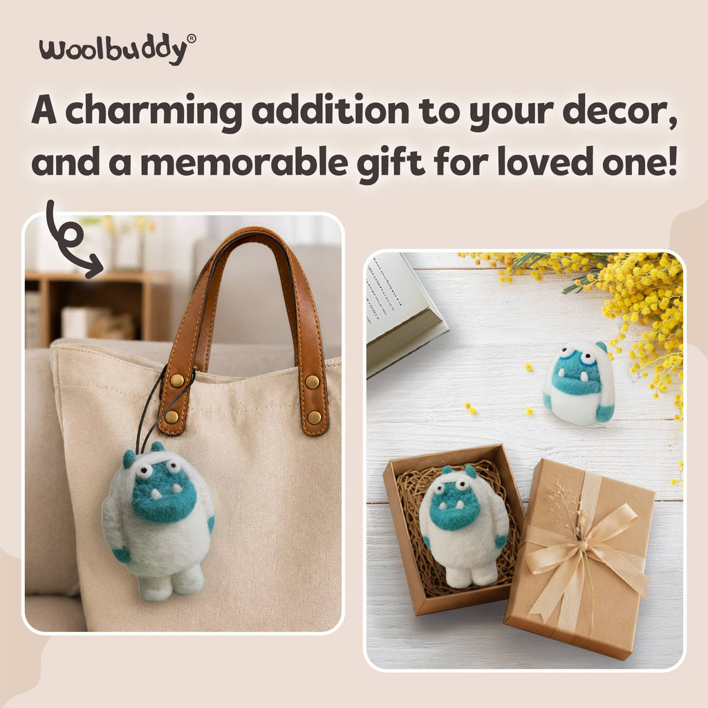 Woolbuddy Needlefelting Yeti Needle Felting Kit