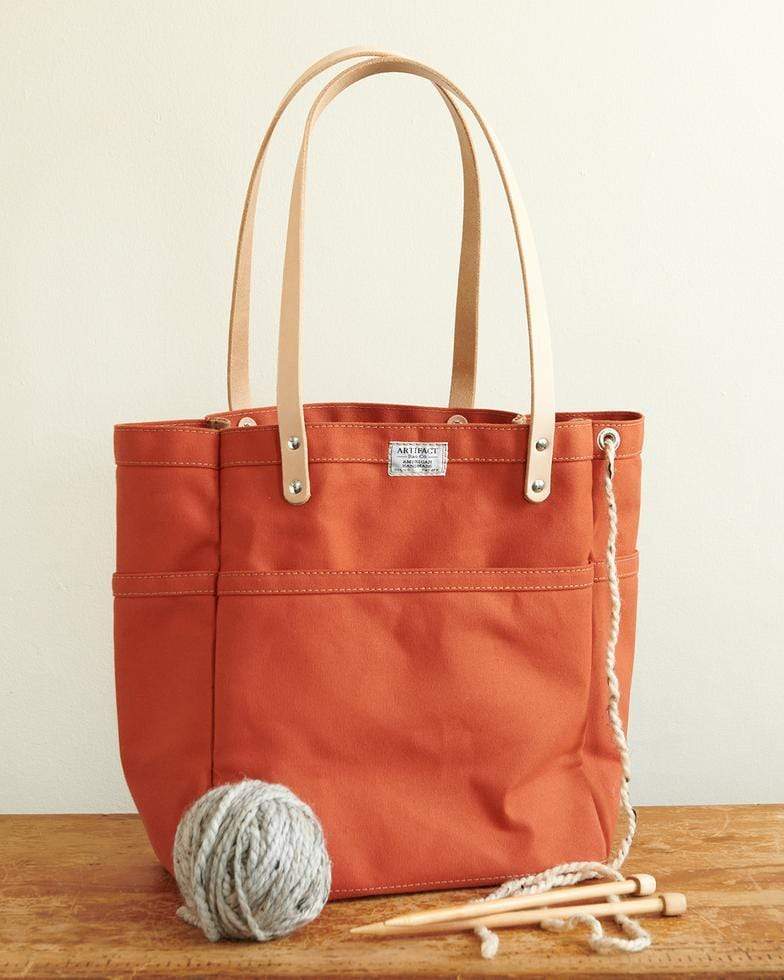 ARTIFACT BAG CO Tools & Gifts Papaya (Knitting) Canvas Tote & Knitting Bag