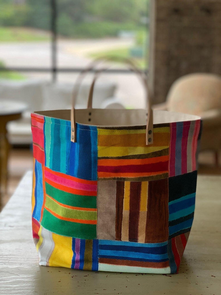 Big Bad Wool Tools & Gifts Color Stripes Bucket Bag