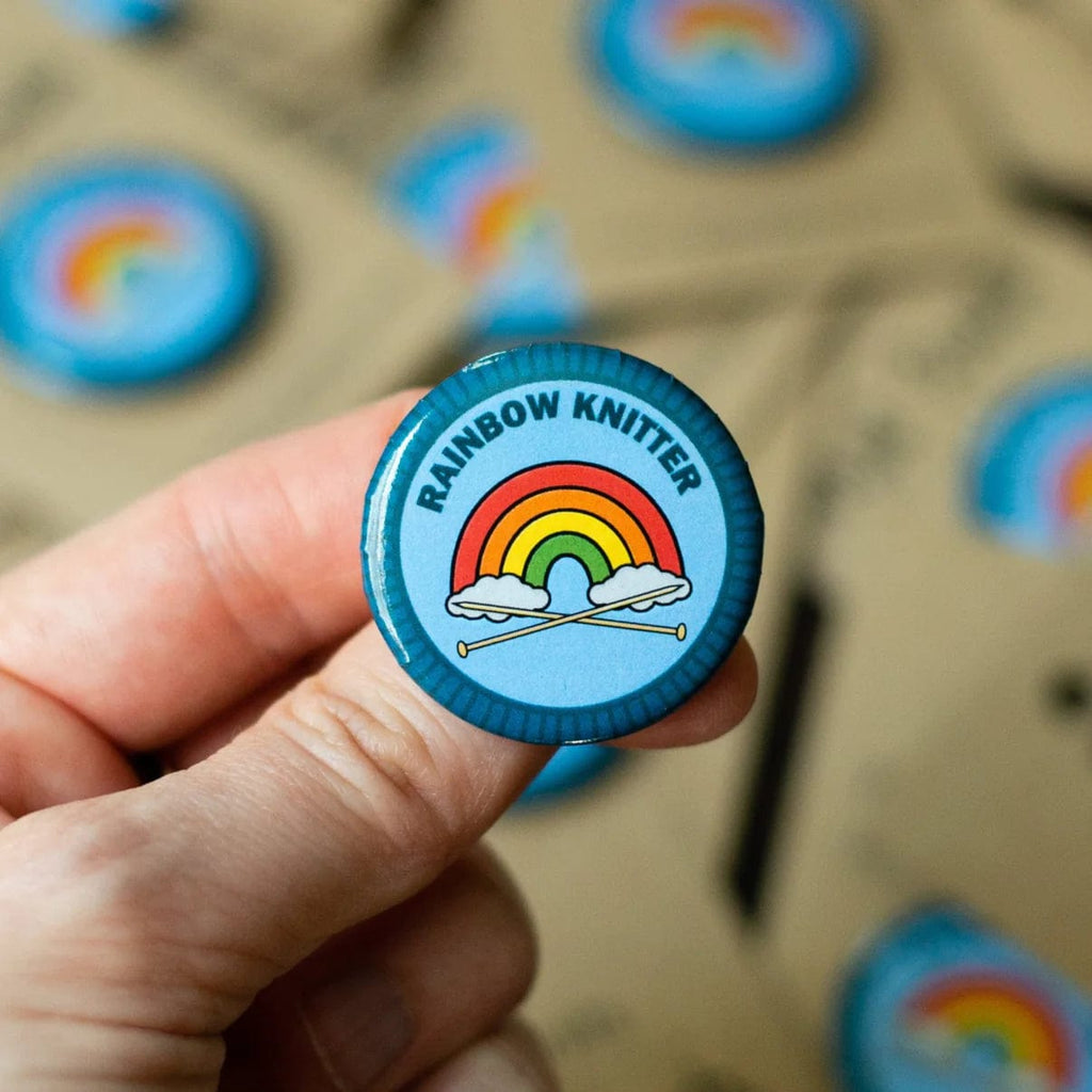 Ewe-nique Knits Rainbow Knitter Merit Badge