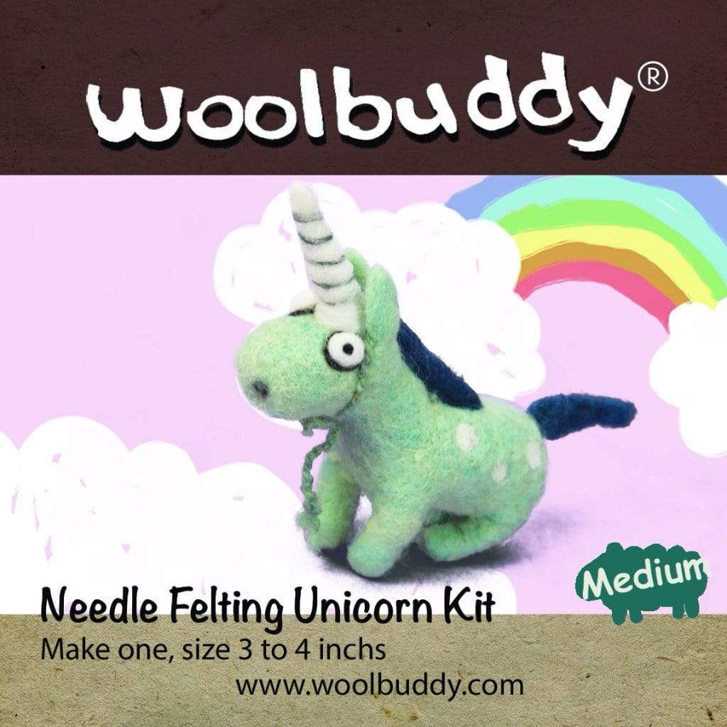 Ewe-nique Knits Unicorn Wool Buddy Needle Felting Kits
