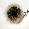Schildkraut Fur Co. Tools & Gifts Dyed Black Gold Finn Raccoon Fur Pompoms by Schildkraut