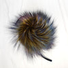 Schildkraut Fur Co. Tools & Gifts Dyed Tie Dye Silver Fox Fur Pompoms by Schildkraut