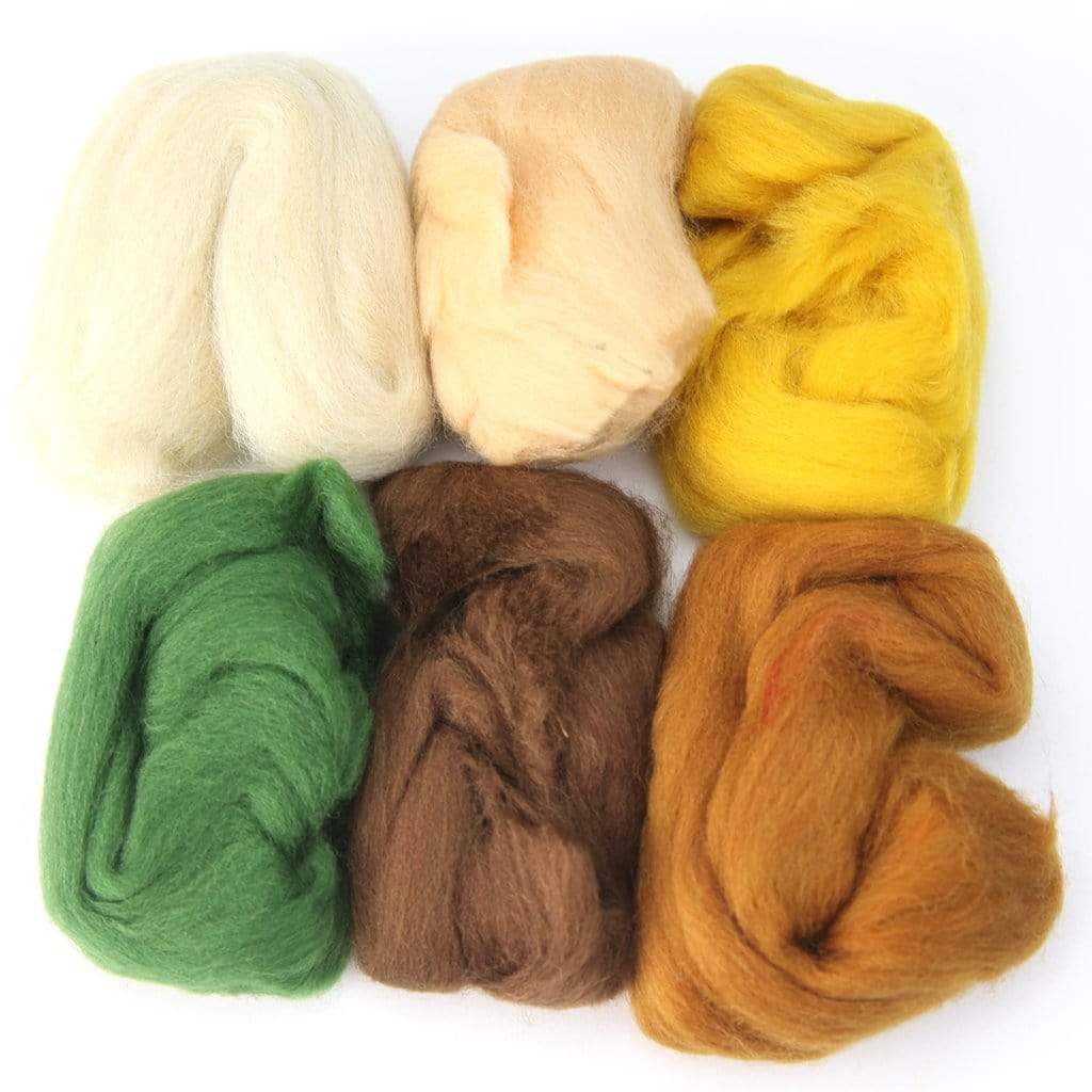 Woolbuddy Fall Wool Roving 4 pack